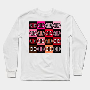 Letter D red Long Sleeve T-Shirt